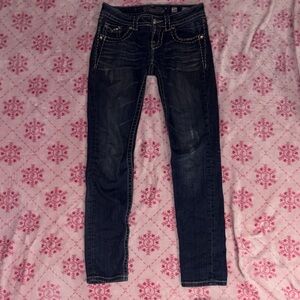 Vintage Women's Dark Blue MISS ME Jeans